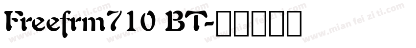 Freefrm710 BT字体转换